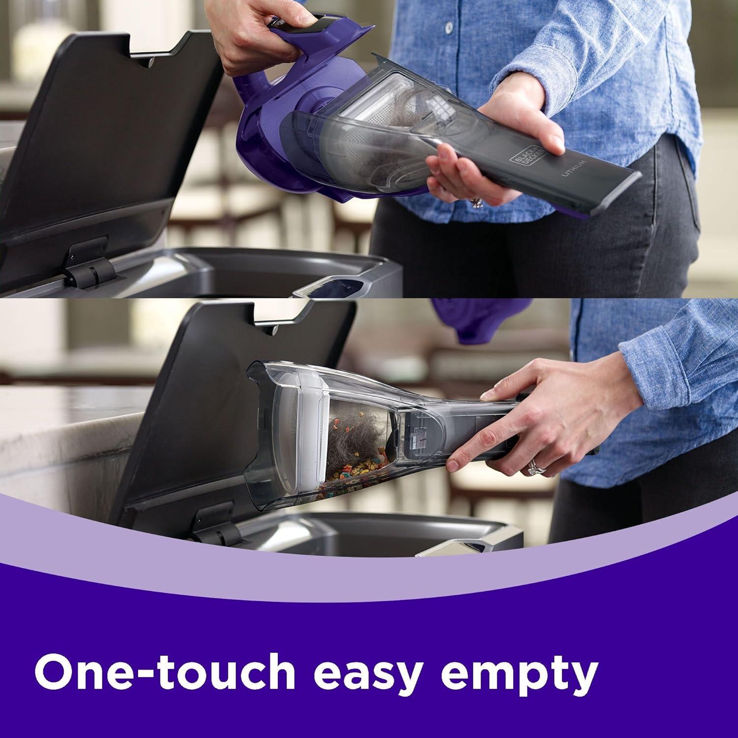 Aspiradora de mano BLACK+DECKER HLVA325JP07 para mascotas