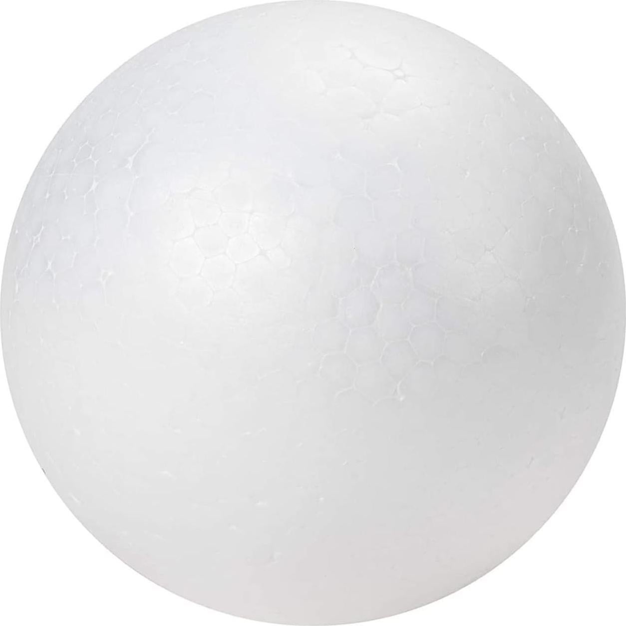 Bolas de Espuma Juvale 10 cm Blancas - Paquete de 12 para Manualidades