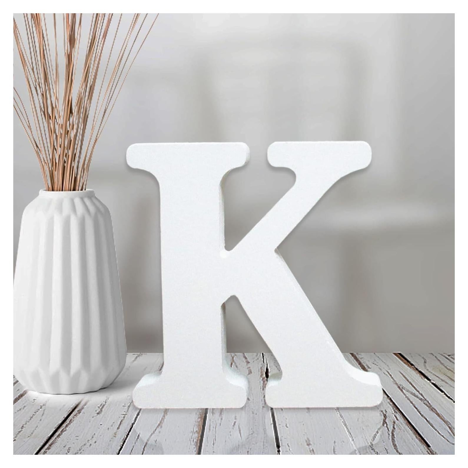 Letra de Madera Sin Terminar AOCEAN 10.7x9.7 cm Estilo K