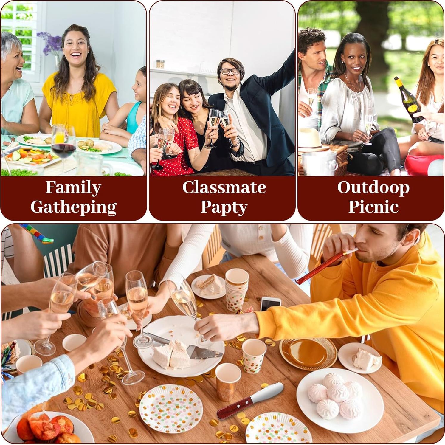 Cuchillo para Mantequilla Espátula Ouligay de Acero Inoxidable