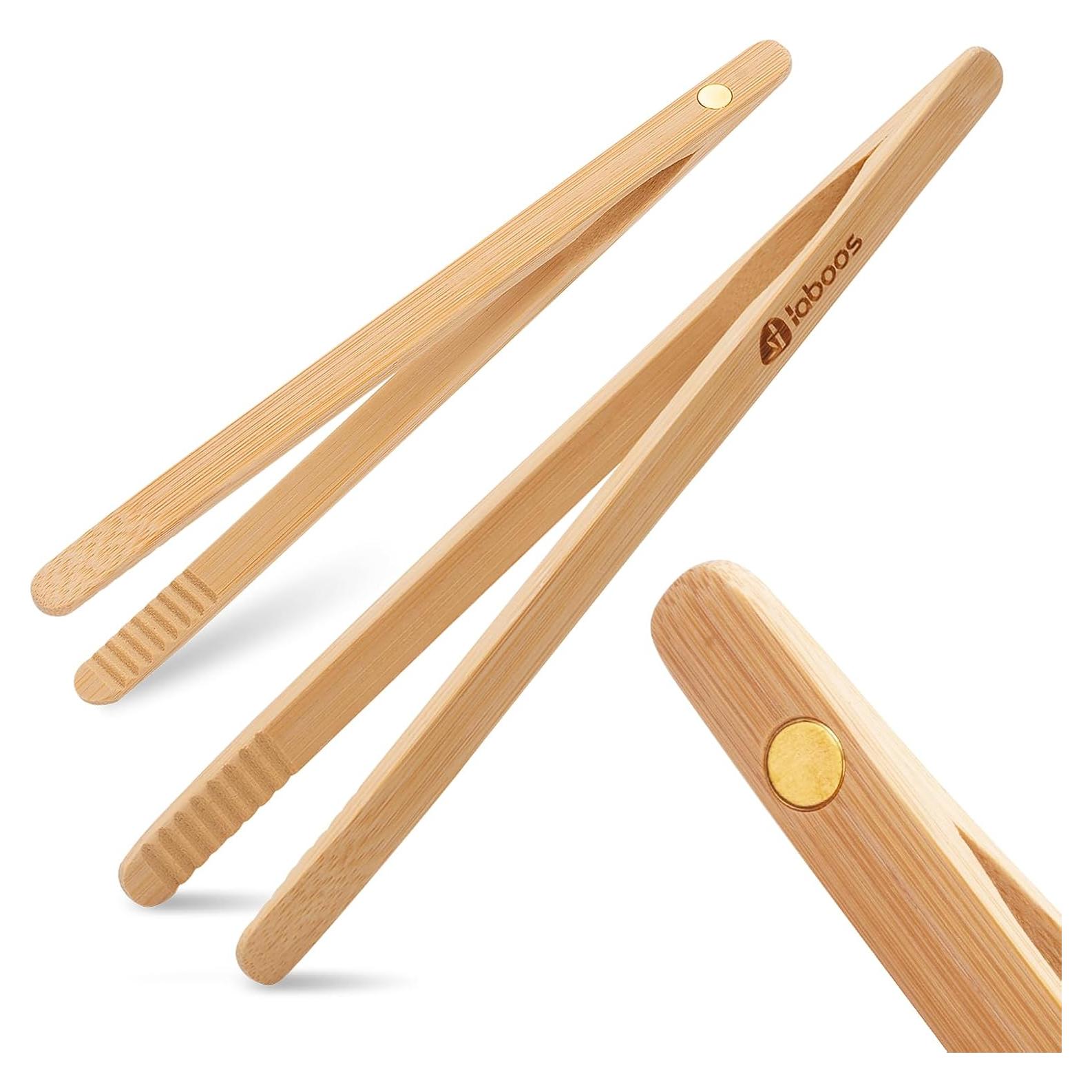 Pinzas de Cocina de Bambú Laboos 20.32 cm Set de 2