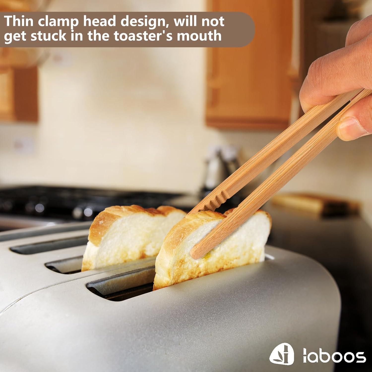 Pinzas de Cocina de Bambú Laboos 20.32 cm Set de 2