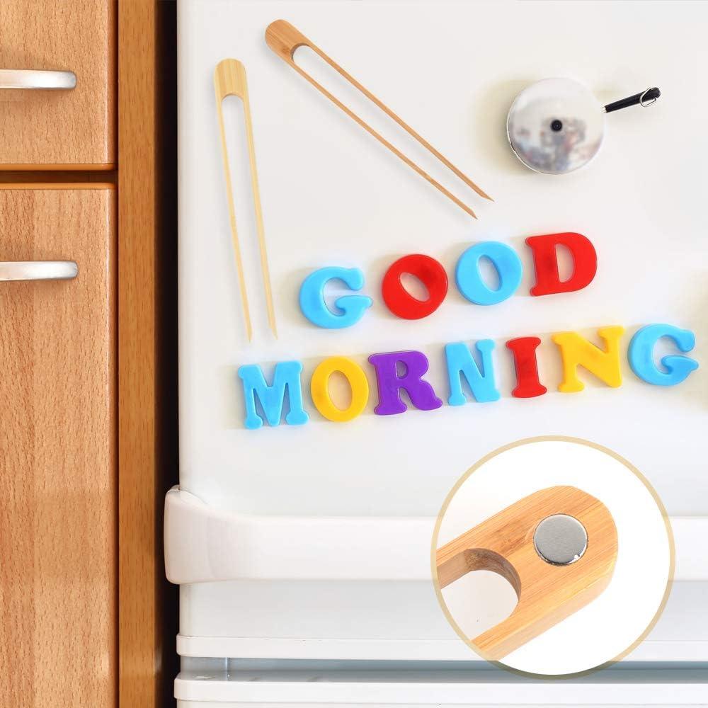 Pinzas de Tostadora de Bambú Laboos 22.1 cm Magnéticas Set de 2