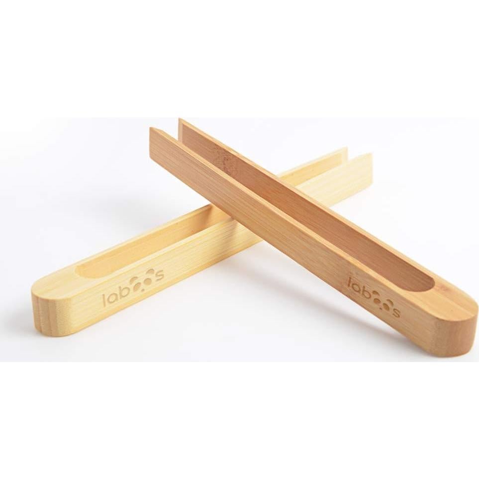 Pinzas de Tostadora de Bambú Laboos 22.1 cm Magnéticas Set de 2