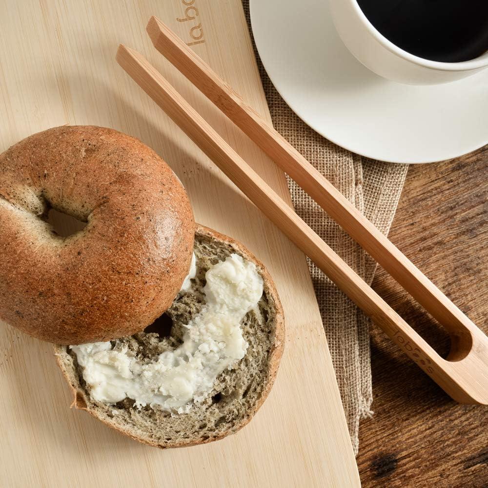 Pinzas de Tostadora de Bambú Laboos 22.1 cm Magnéticas Set de 2