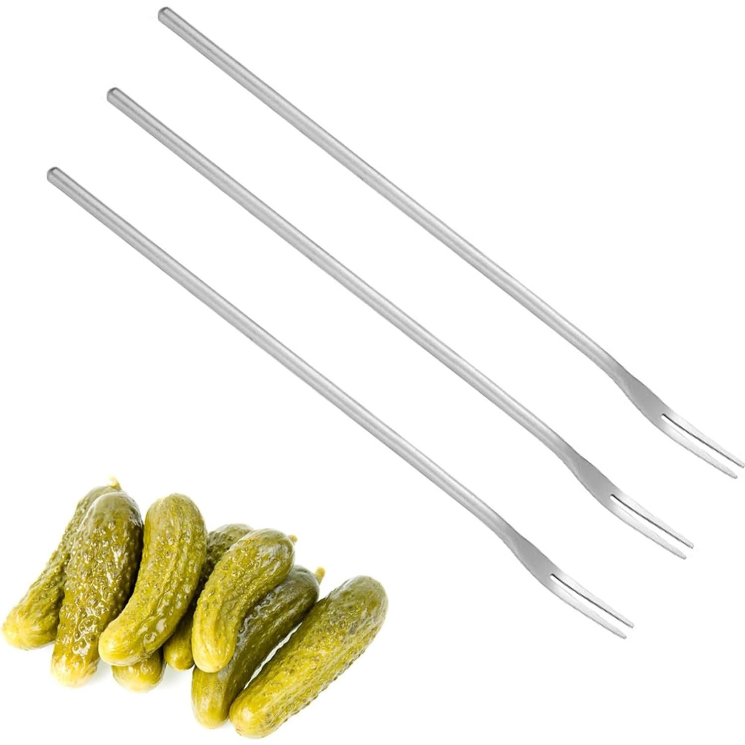 Tenedor de Acero Inoxidable Asanta 3 PCS Mango Largo 21.8 cm