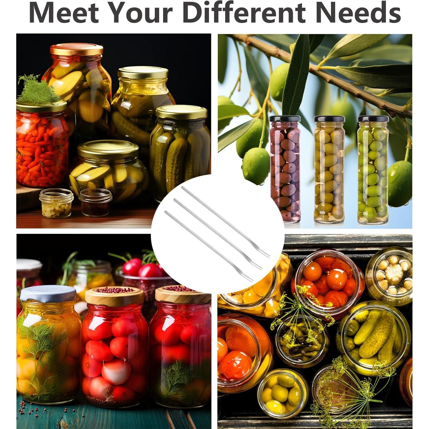 Tenedor de Acero Inoxidable Asanta 3 PCS Mango Largo 21.8 cm