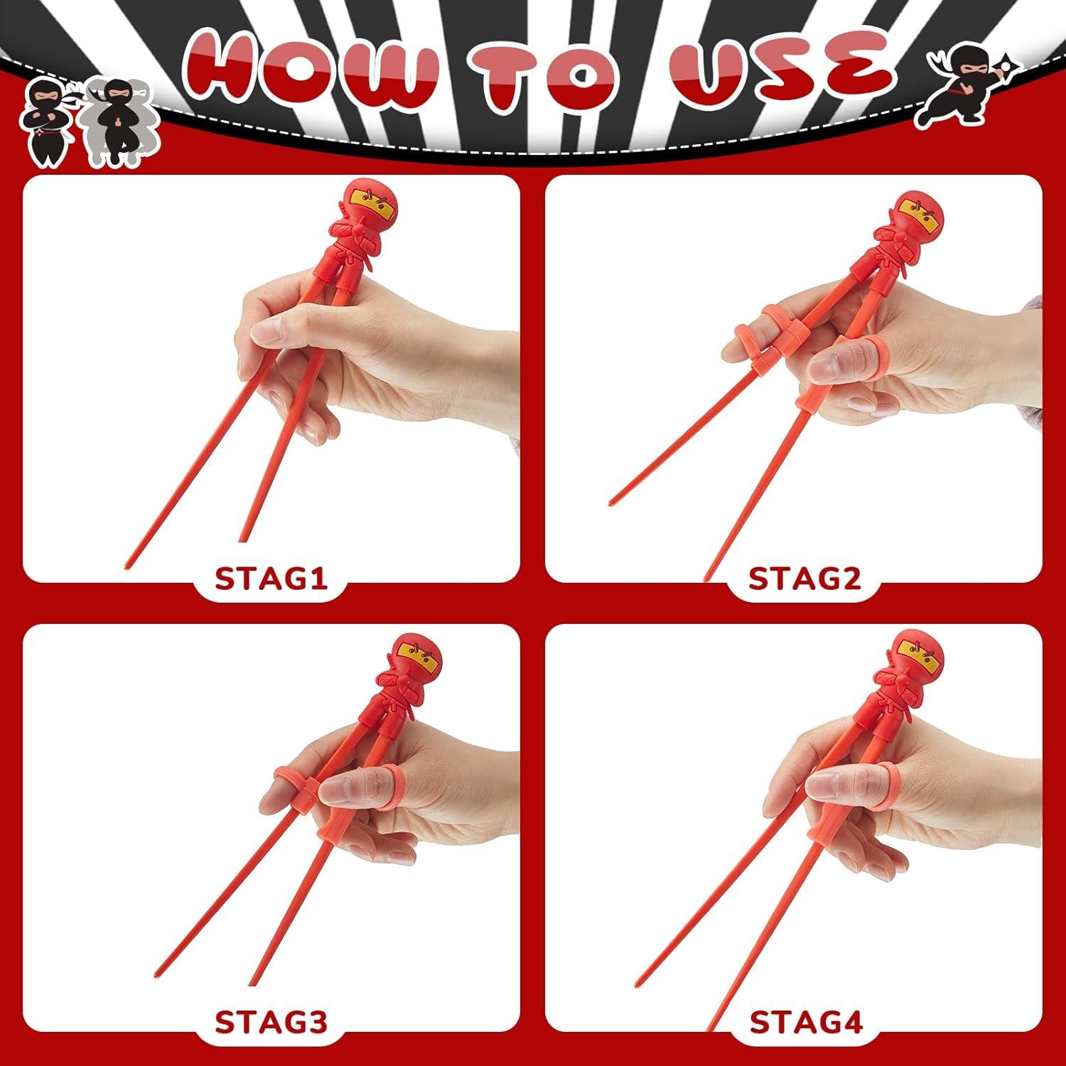 Palillos de Entrenamiento Ninja Nuanchu 6 Pares 22.23 cm