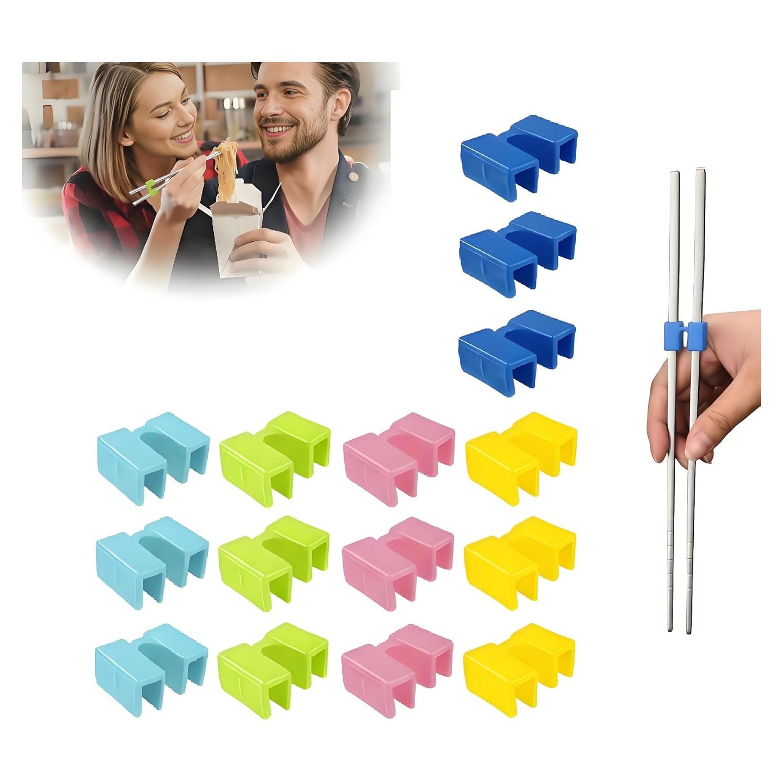 Ayudantes de Palillos de Entrenamiento NBZOSENG - 15 Pares Reutilizables