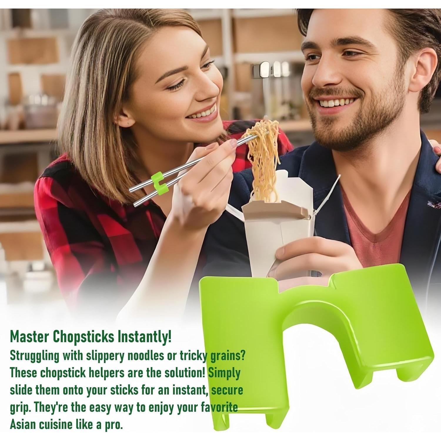 Ayudantes de Palillos de Entrenamiento NBZOSENG - 15 Pares Reutilizables