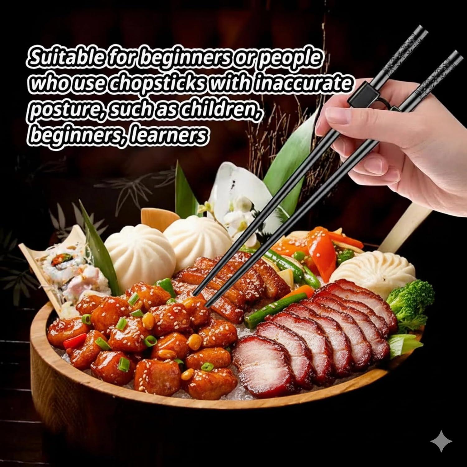 Ayudantes de Palillos de Entrenamiento NBZOSENG - 15 Pares Reutilizables