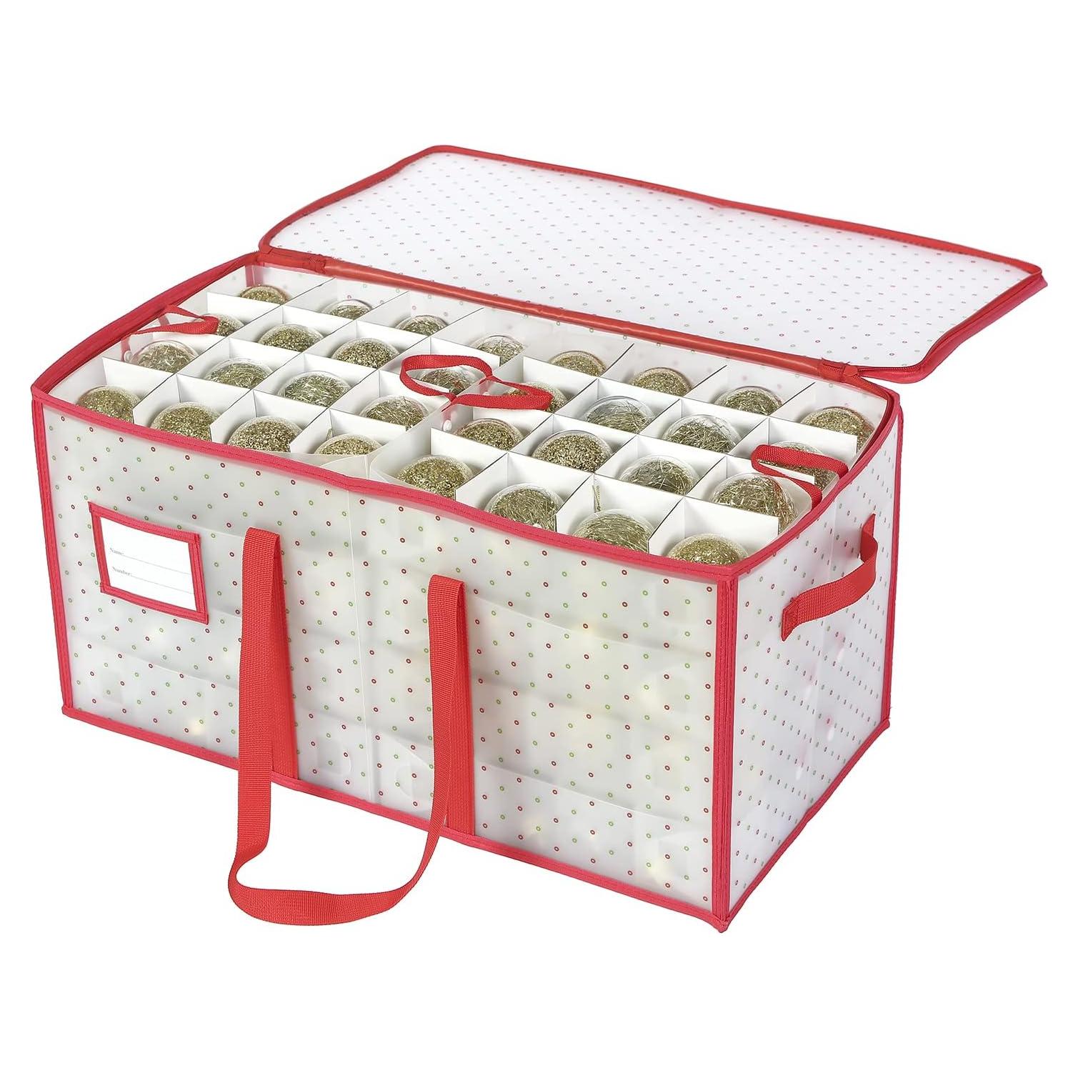 Caja de Almacenamiento Sattiyrch para 128 Adornos Navideños 3"
