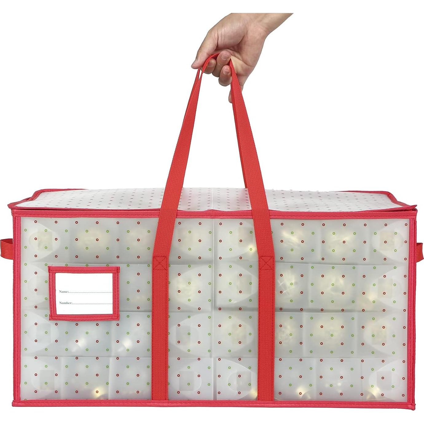 Caja de Almacenamiento Sattiyrch para 128 Adornos Navideños 3"