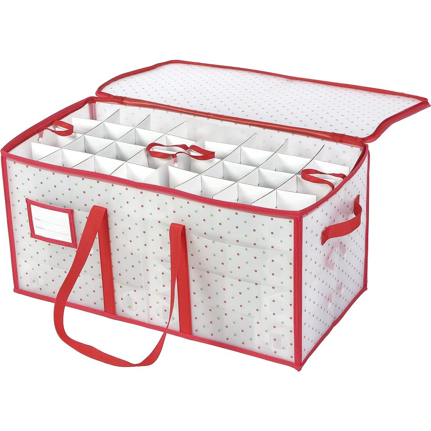 Caja de Almacenamiento Sattiyrch para 128 Adornos Navideños 3"