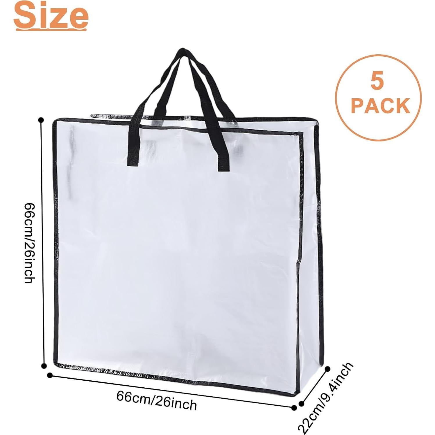 Paquete de 5 Bolsas de Almacenamiento LDXDRU 66x66 cm