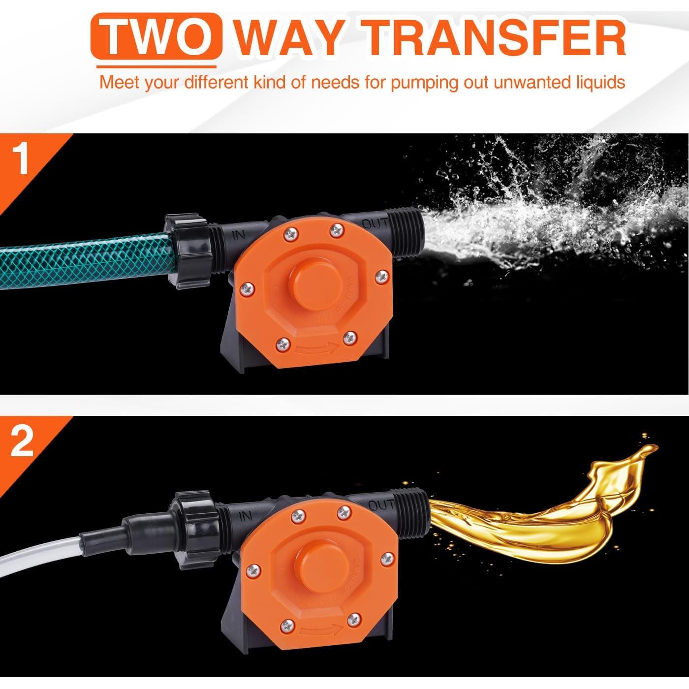 Bomba de Agua Manual TOPWAY para Taladro con Manguera 0.57kg