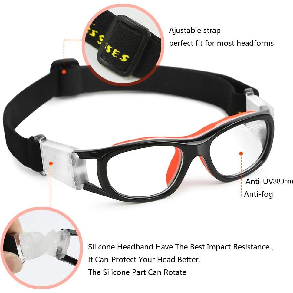 Gafas de seguridad deportivas PELLOR para niños 8-14 años