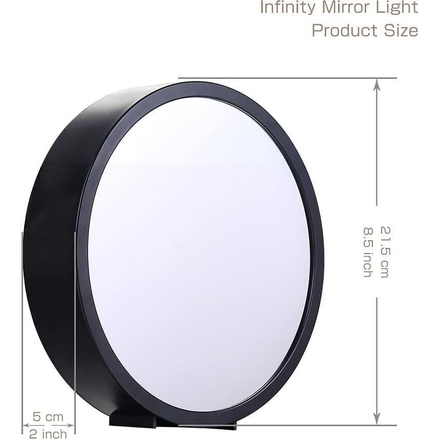 Luz de Túnel Espejo Infinito LED Chi-buy 22.4 cm Decoración