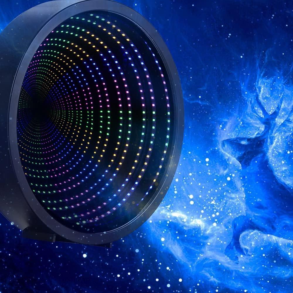 Luz de Túnel Espejo Infinito LED Chi-buy 22.4 cm Decoración