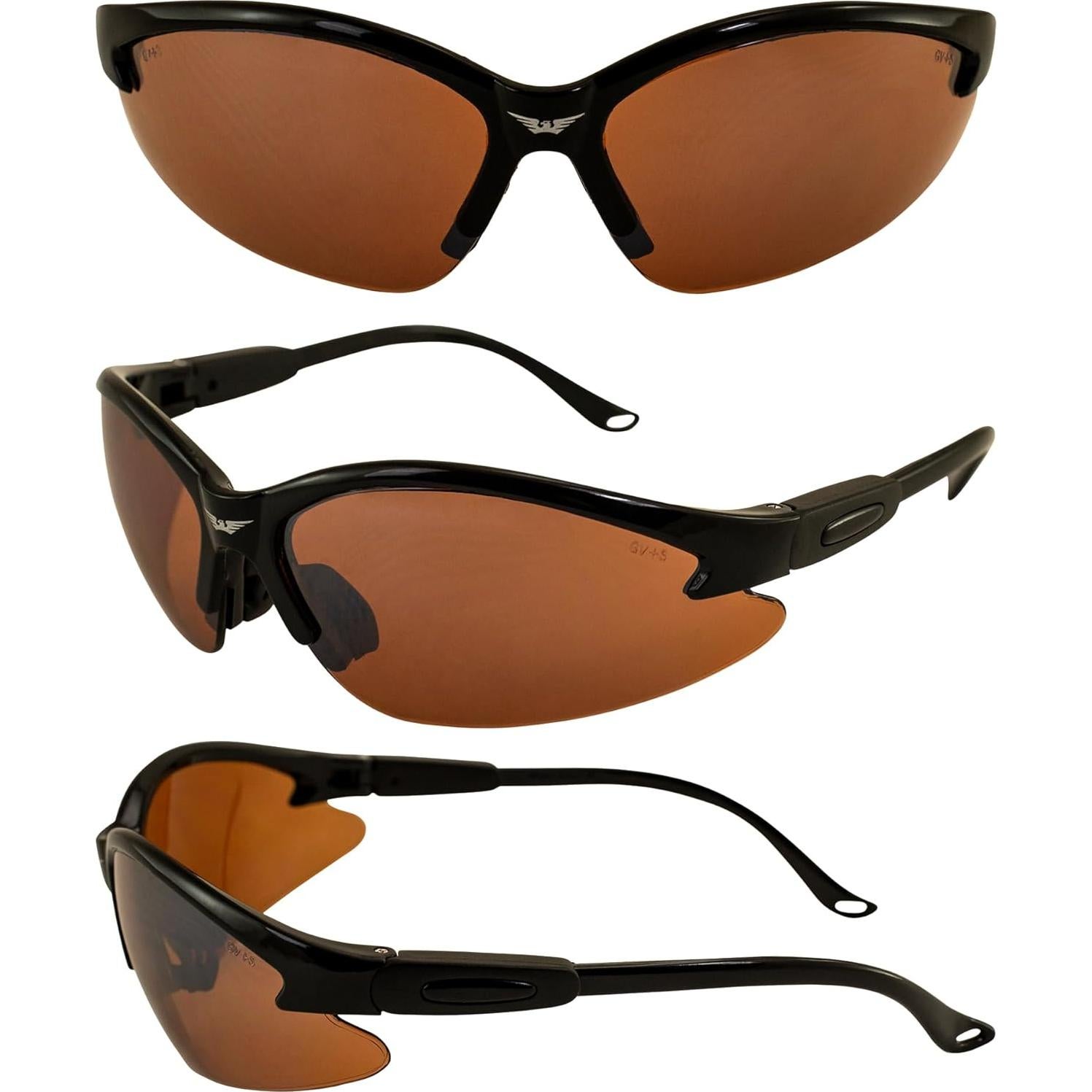 Gafas de Sol Cougar Global Vision Unisex Adulto Negro