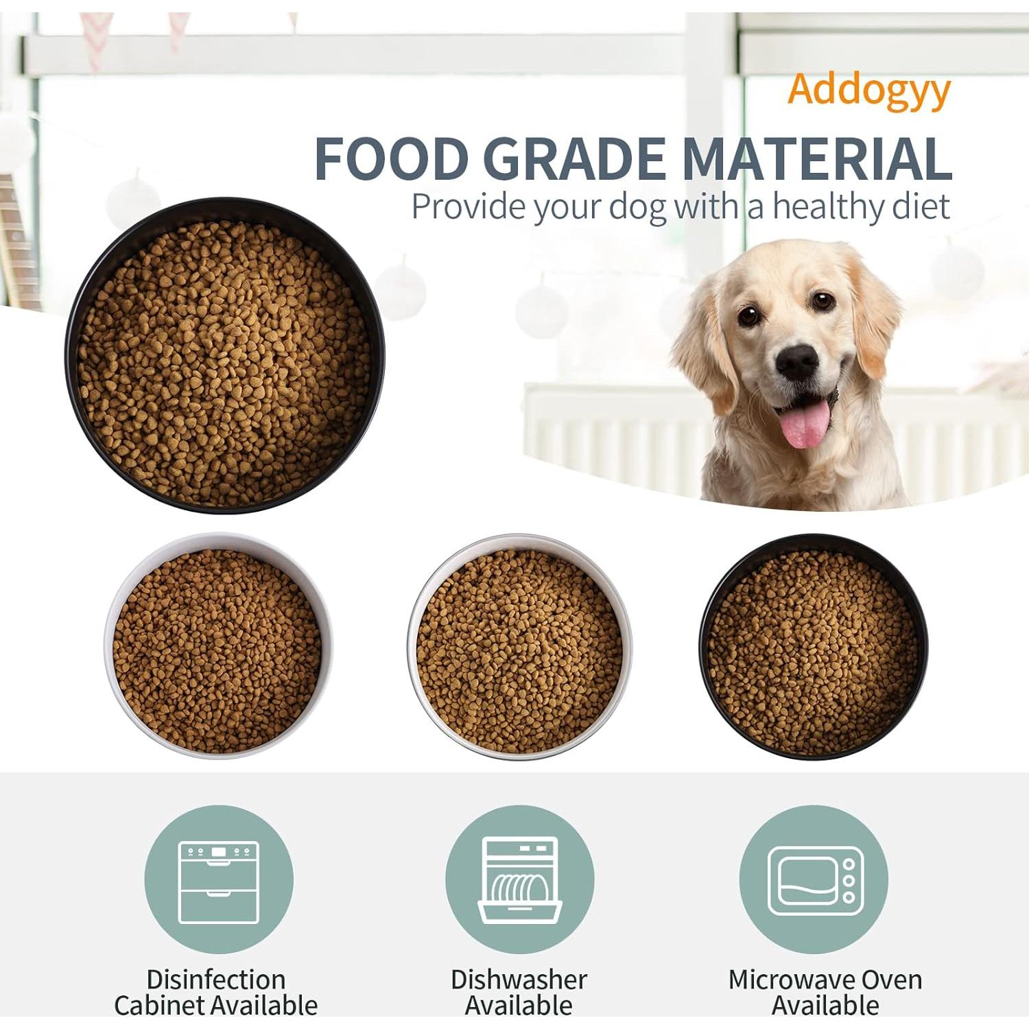 Tazón de Cerámica Antideslizante para Perros Grandes Addogyy 20 cm