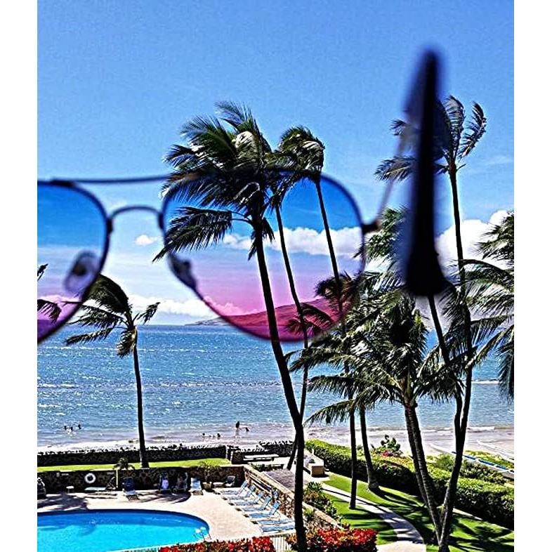 Gafas de Sol Aviador Clásicas UV400 Metal Dorado 3 Pares