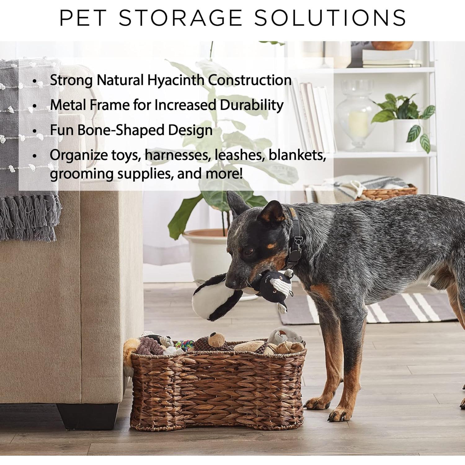 Canasta de Almacenamiento para Mascotas Bone Dry Mediana Natural