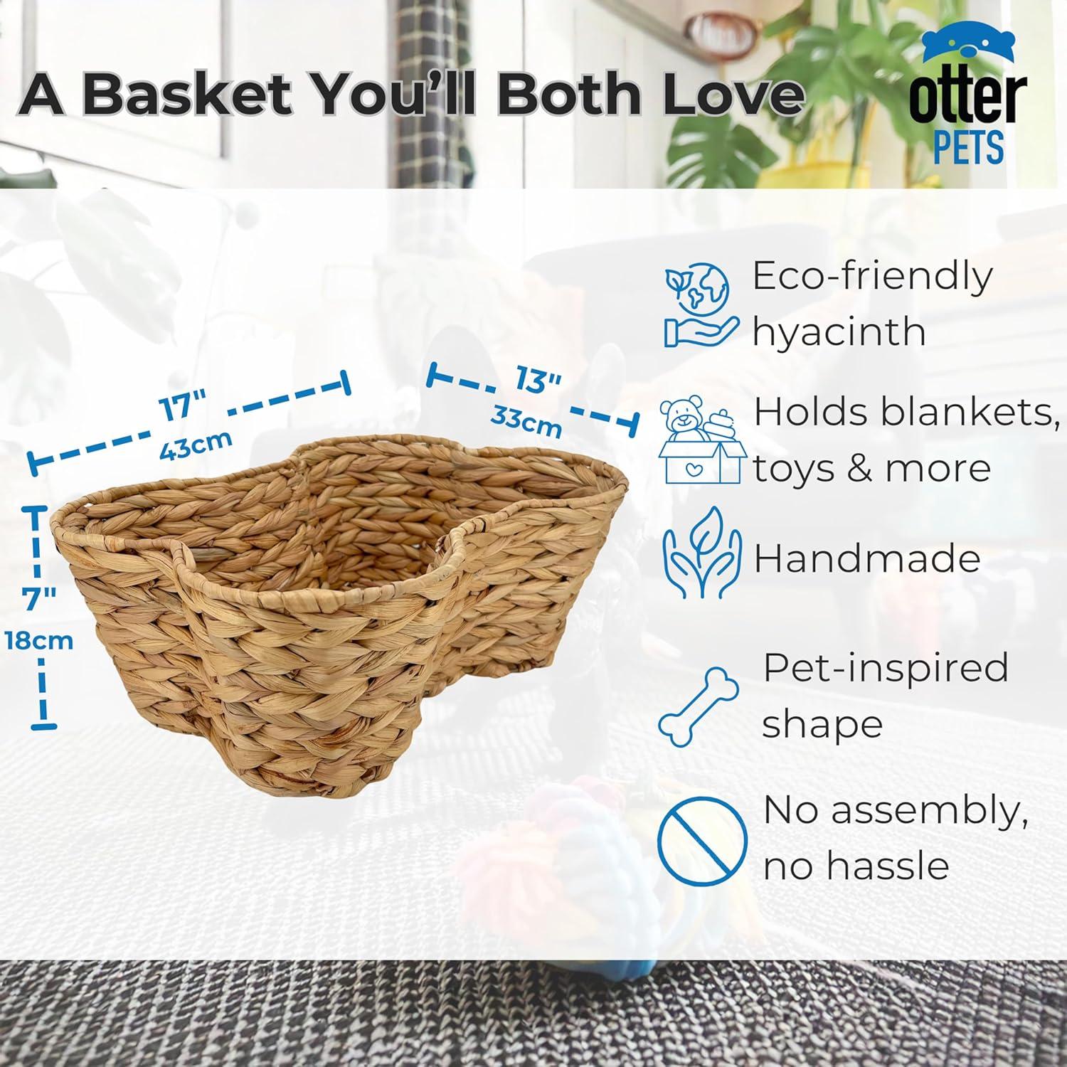 Cesta de Juguetes para Perros y Gatos OtterPets 43x33 cm