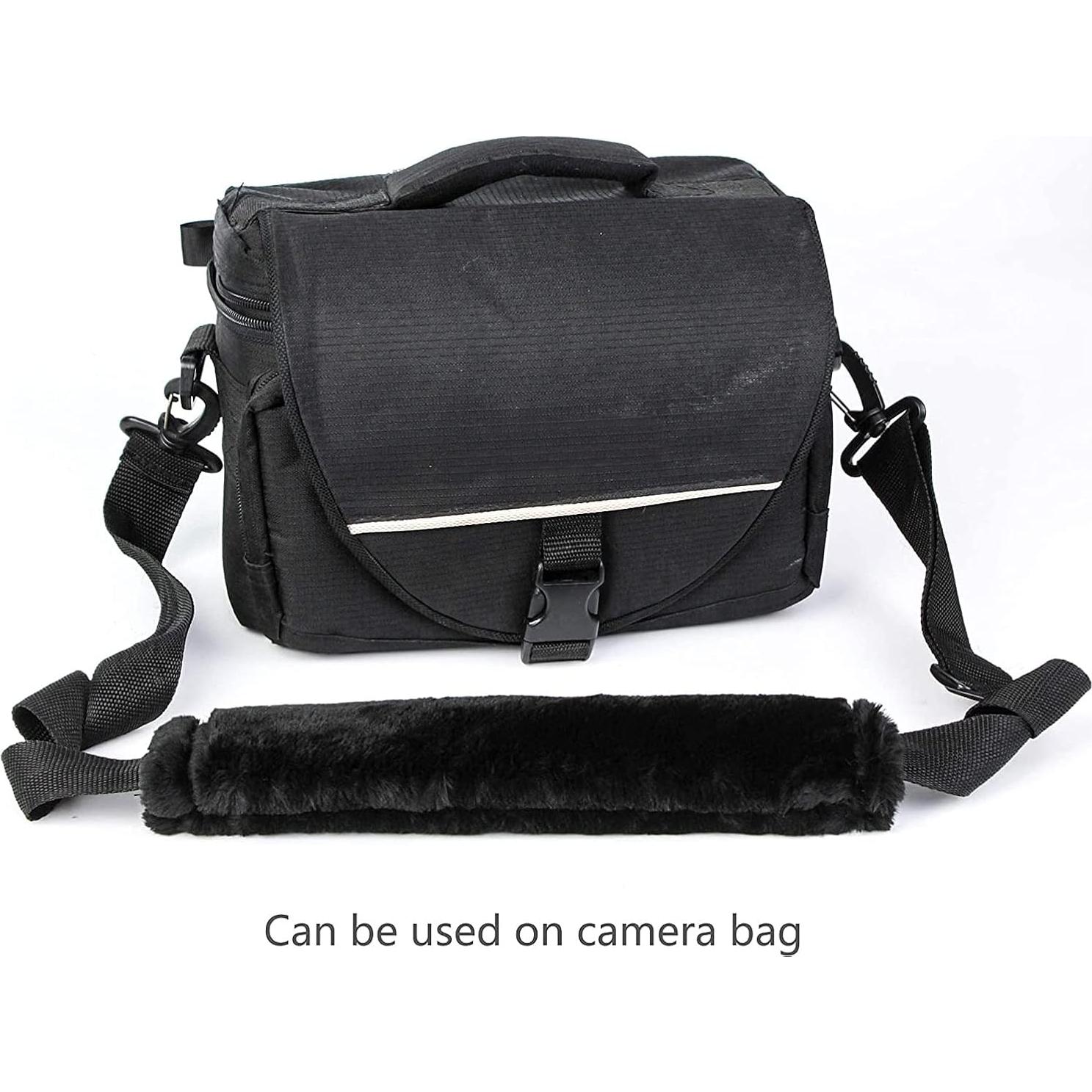 Amooca Funda de Cinturón de Seguridad Suave 2 Paquete 26.67cm Negro