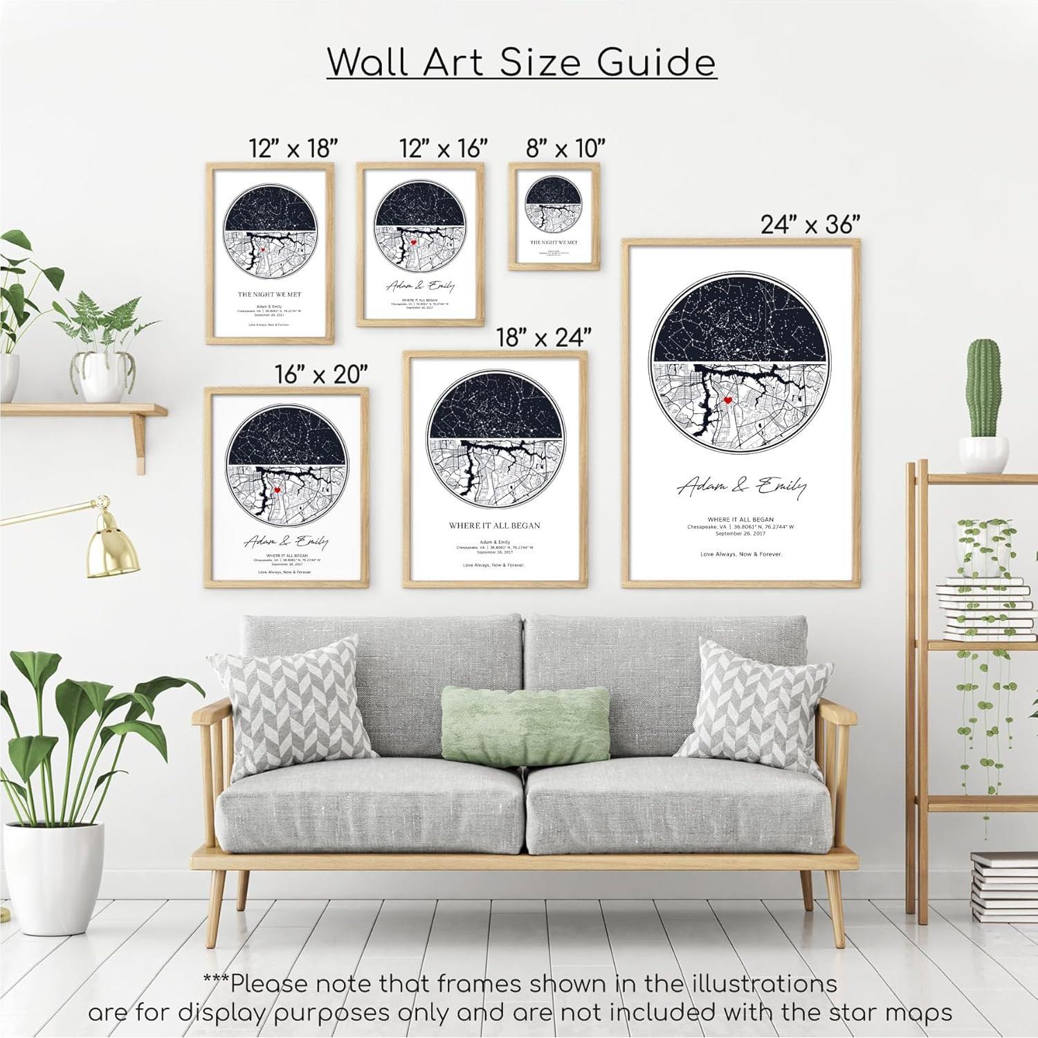 Mapa Estelar Personalizado - Regalo Único para Aniversario