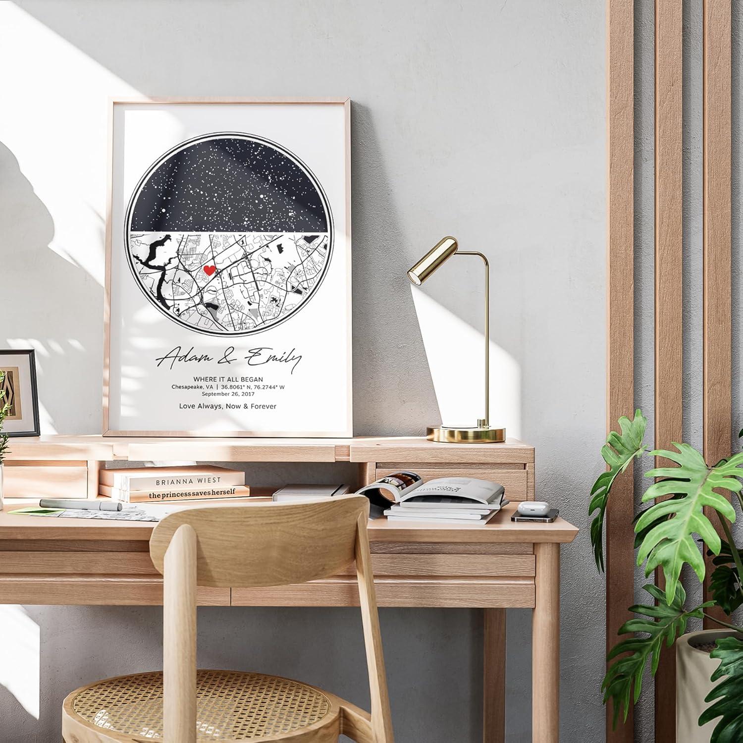 Mapa Estelar Personalizado - Regalo Único para Aniversario