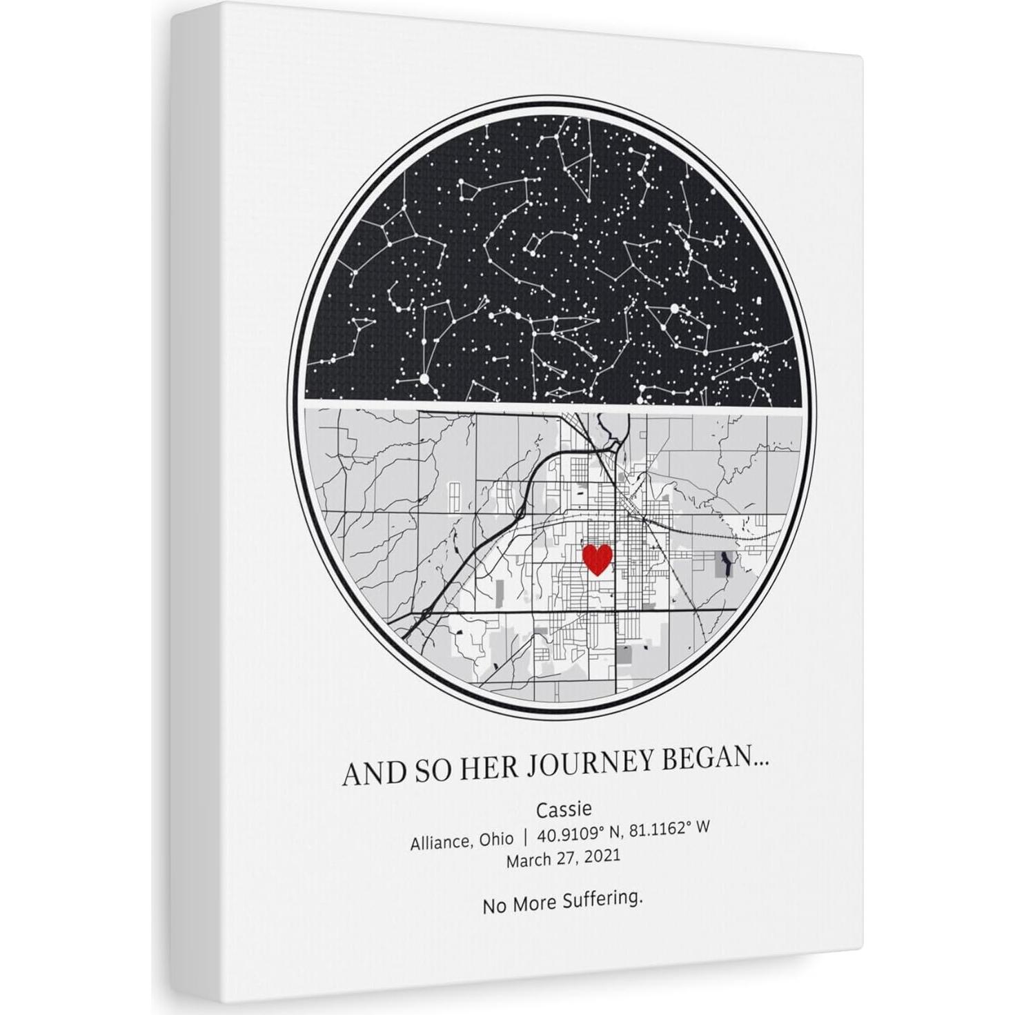 Mapa Estelar Personalizado - Regalo Único para Aniversario