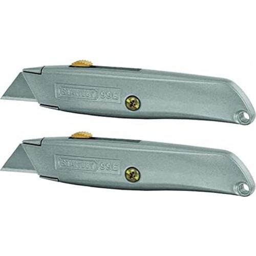 Cuchillo Utility Stanley 99 Retráctil 15 cm 2-Pack Acero