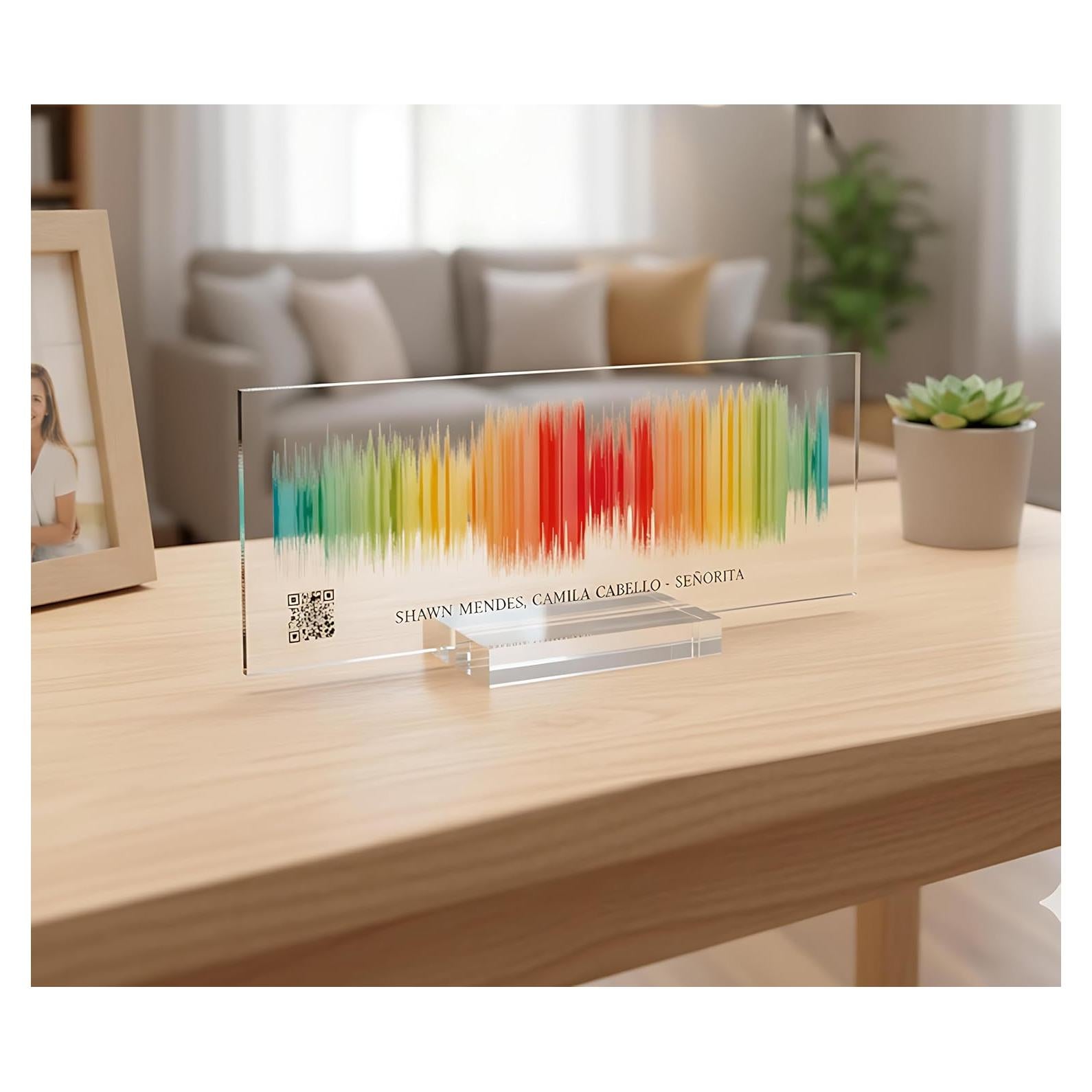 Ola de Sonido Personalizada Artswave en Acrílico 20.32x7.62cm