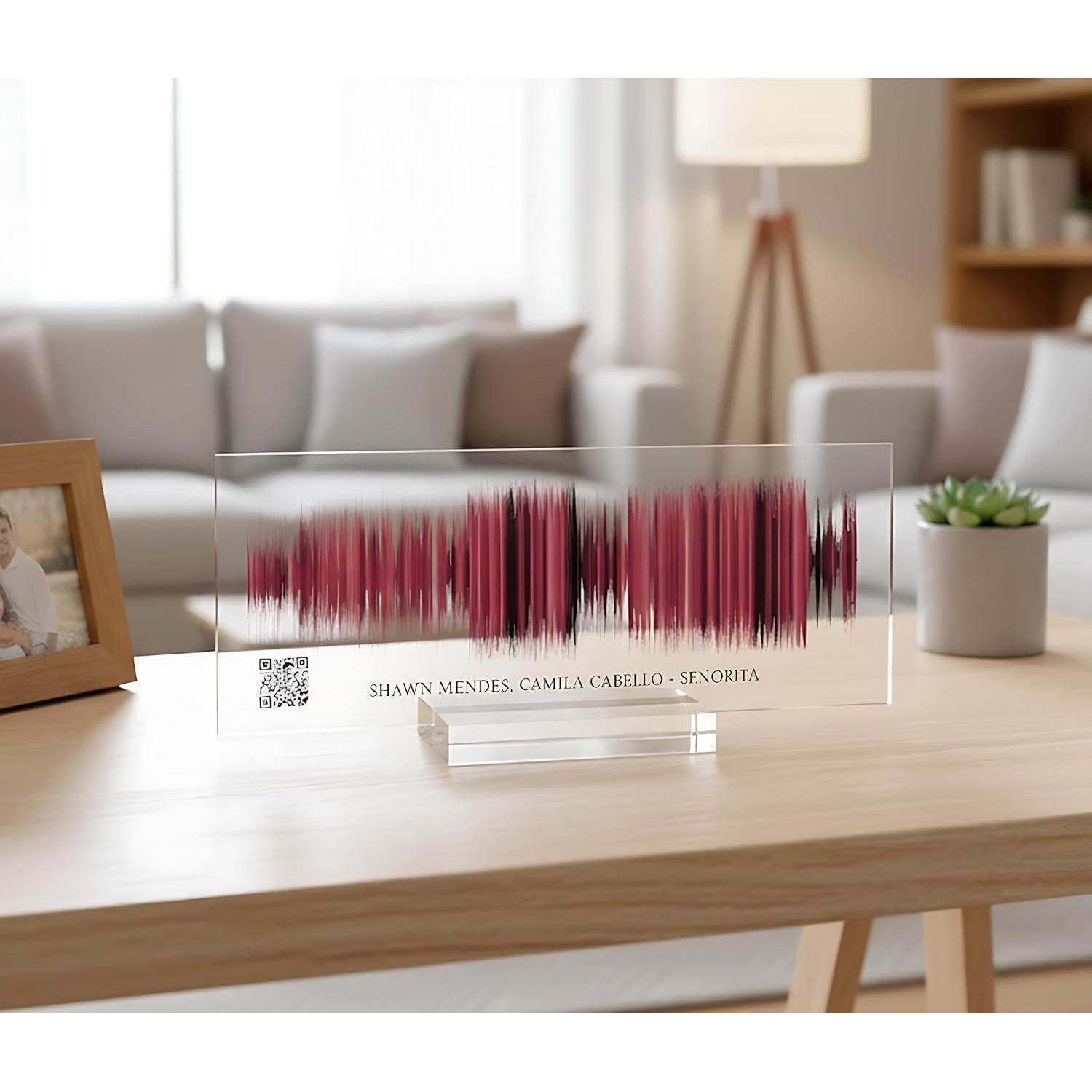 Ola de Sonido Personalizada Artswave en Acrílico 20.32x7.62cm