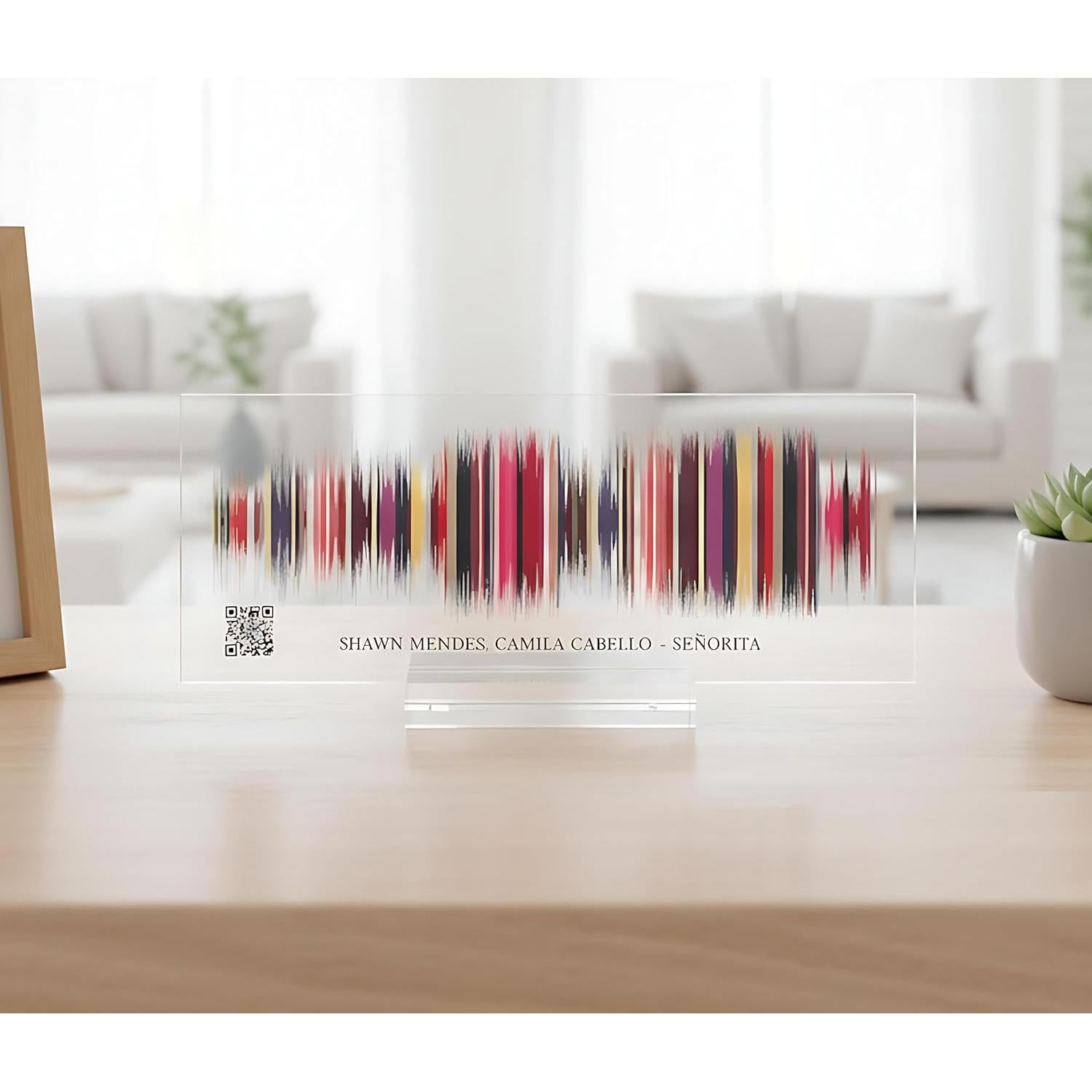 Ola de Sonido Personalizada Artswave en Acrílico 20.32x7.62cm