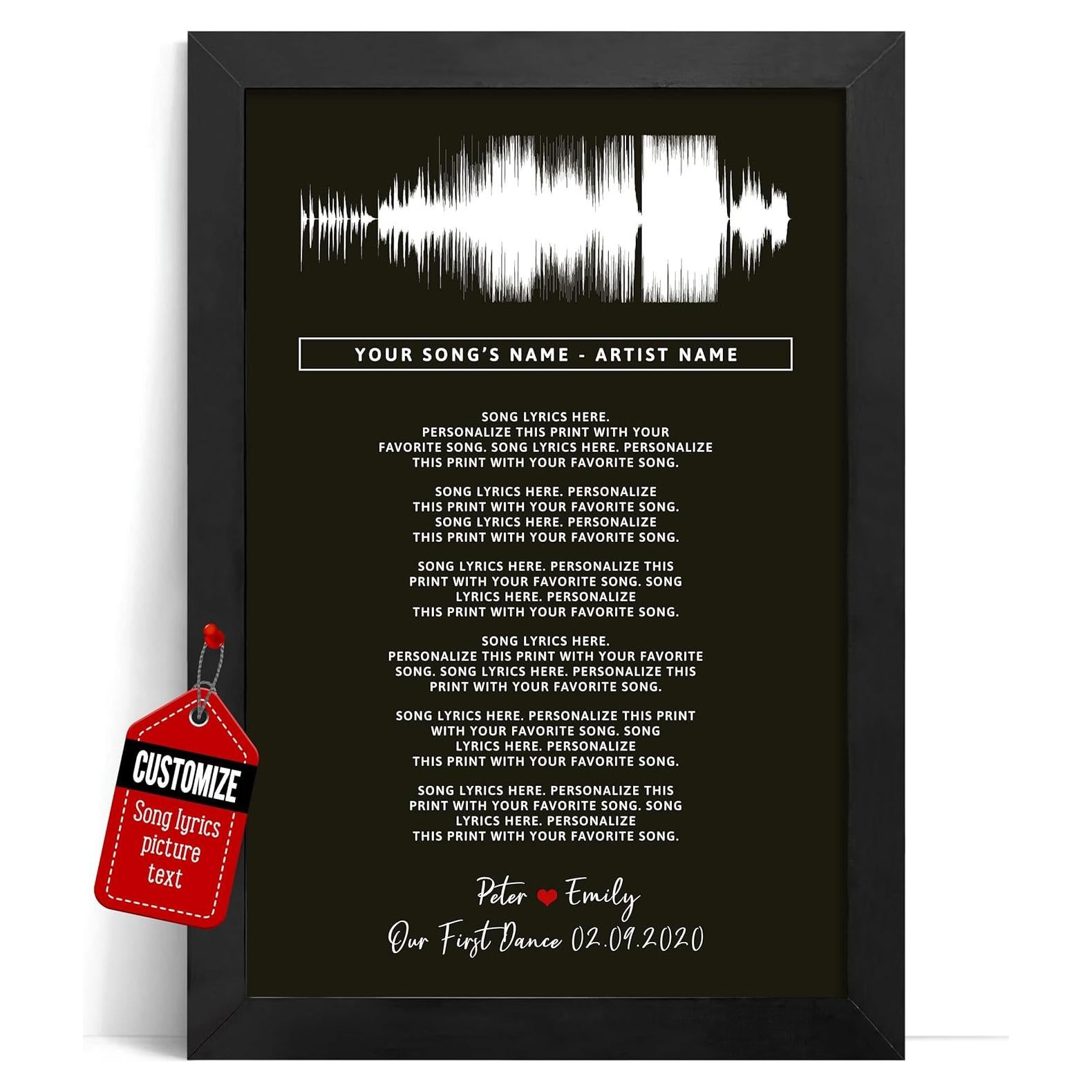 Póster Personalizado de Letras de Canciones Vicilo - Arte de Pared