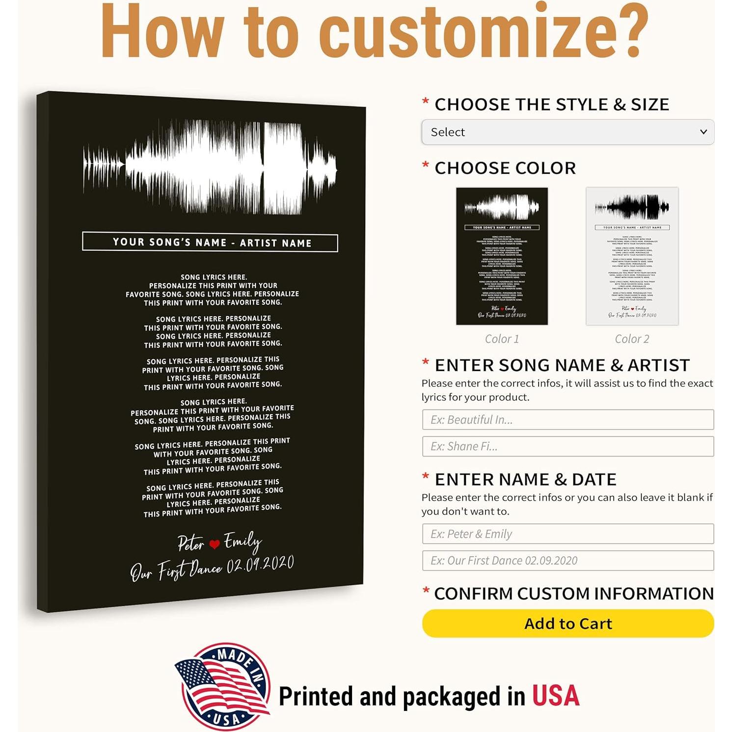 Póster Personalizado de Letras de Canciones Vicilo - Arte de Pared