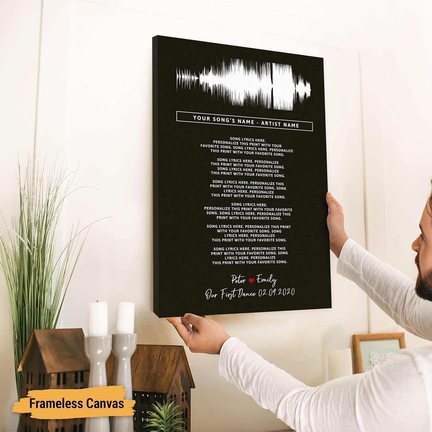 Póster Personalizado de Letras de Canciones Vicilo - Arte de Pared