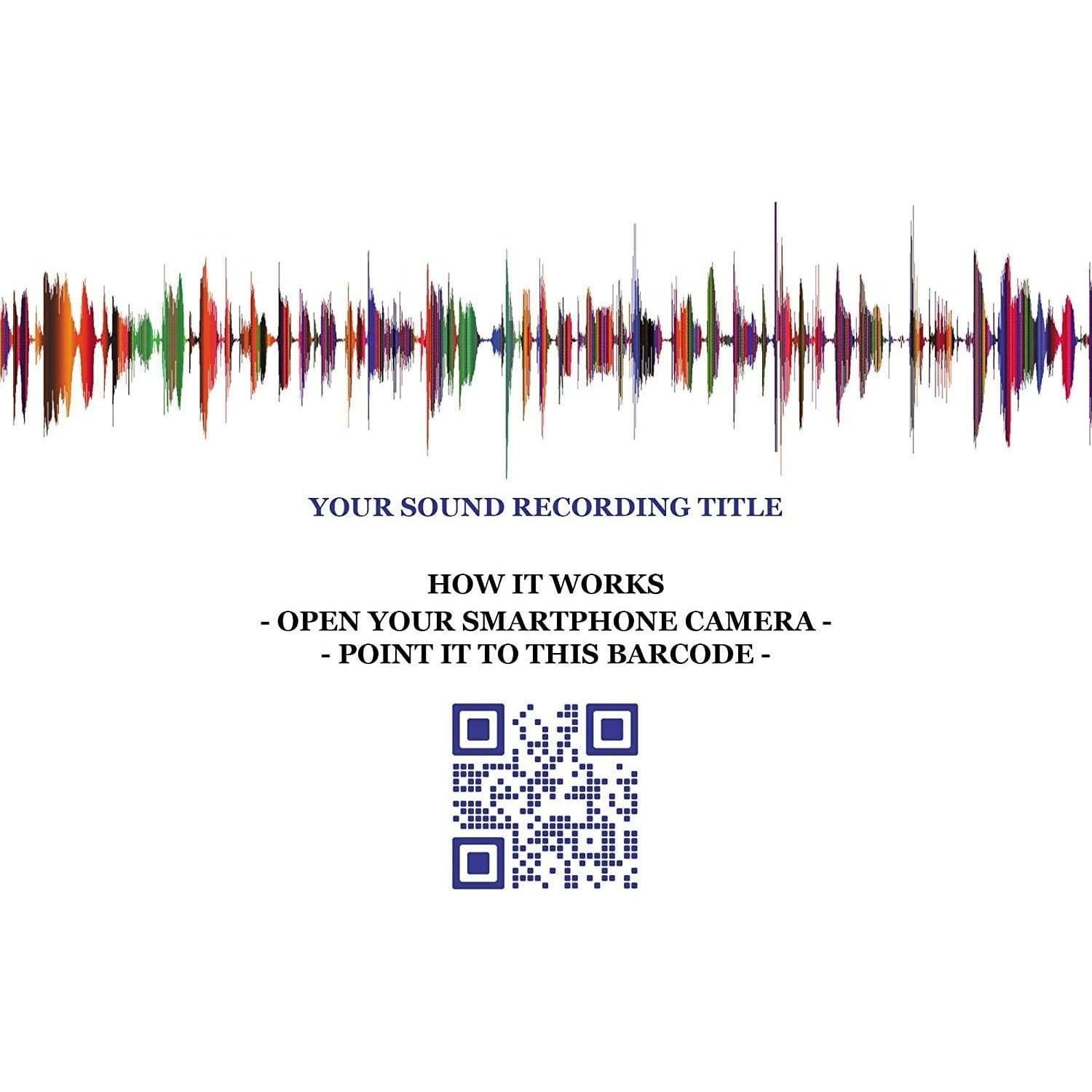 Arte de Onda de Sonido Personalizado Artblox en Acrílico 20x6 cm