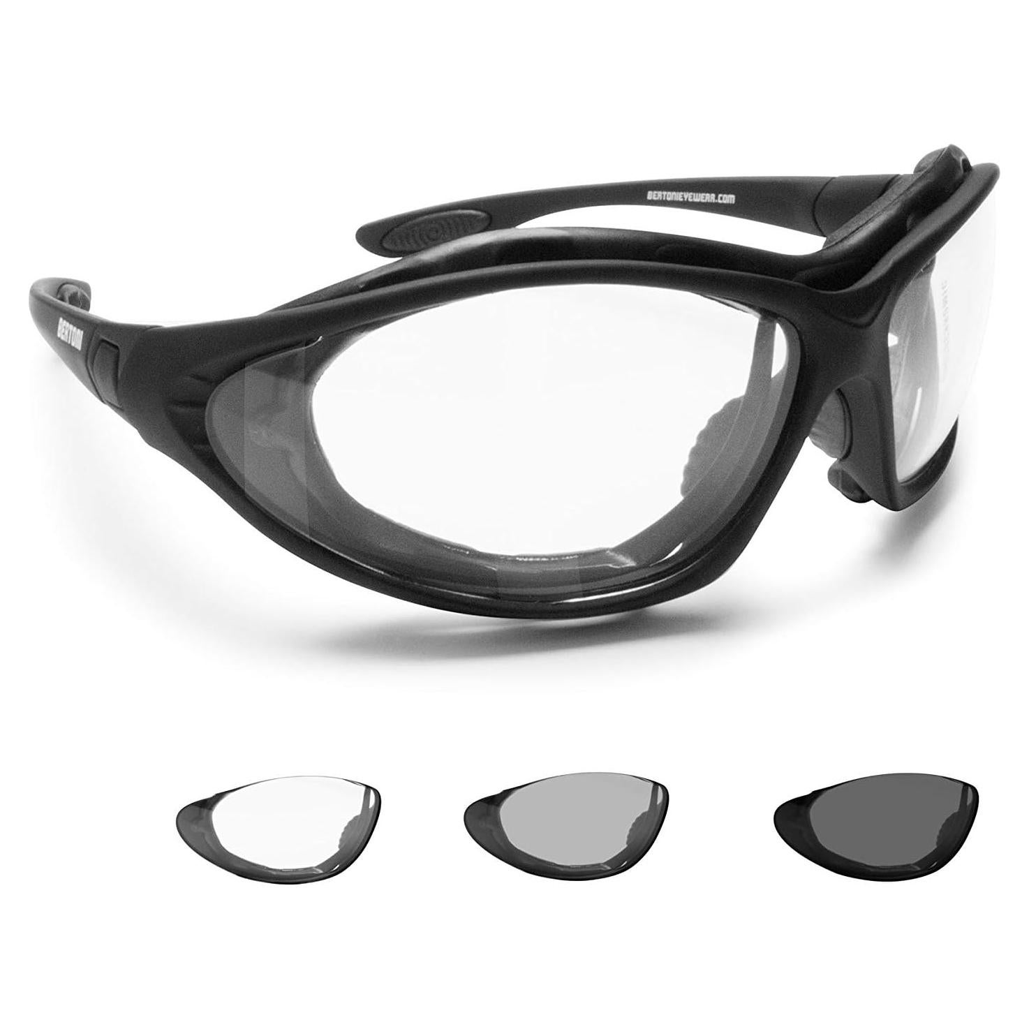 Gafas de Motocicleta Bertoni F333 Lentes Fotoquímicas UV