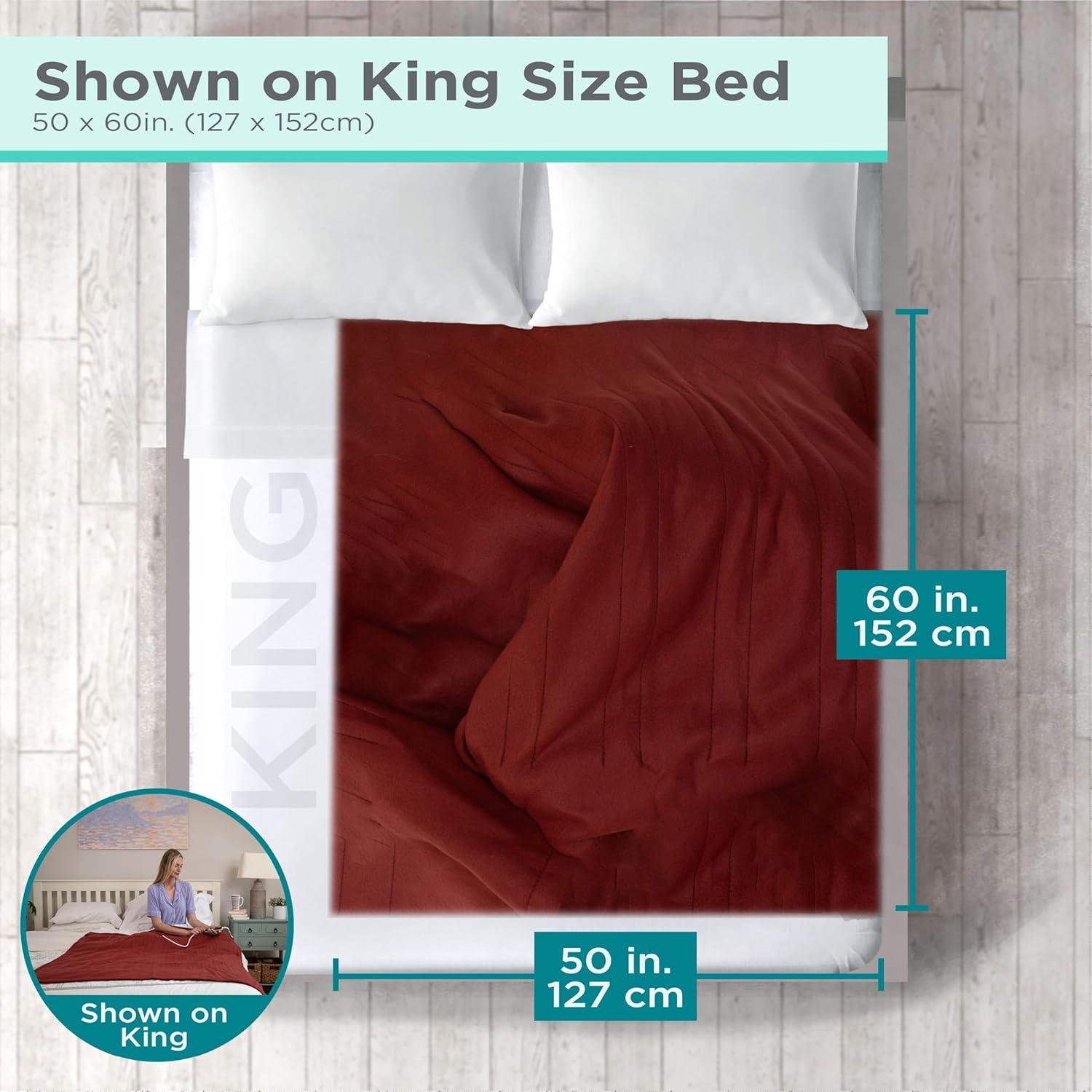 Manta Eléctrica BLACK+DECKER 50x60 cm Forro Polar 4 Niveles