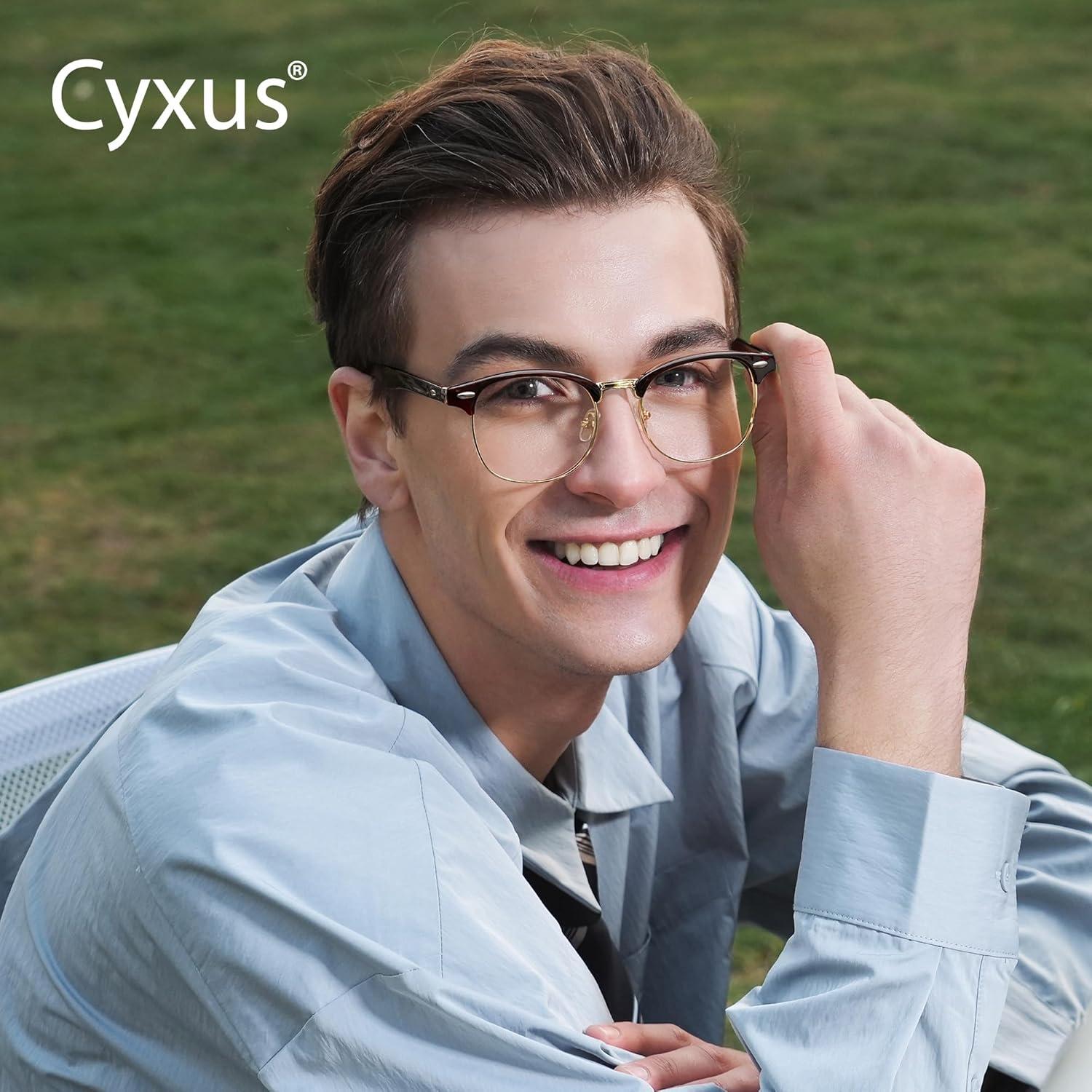 Gafas de Luz Azul Cyxus Browline Unisex Protección UV