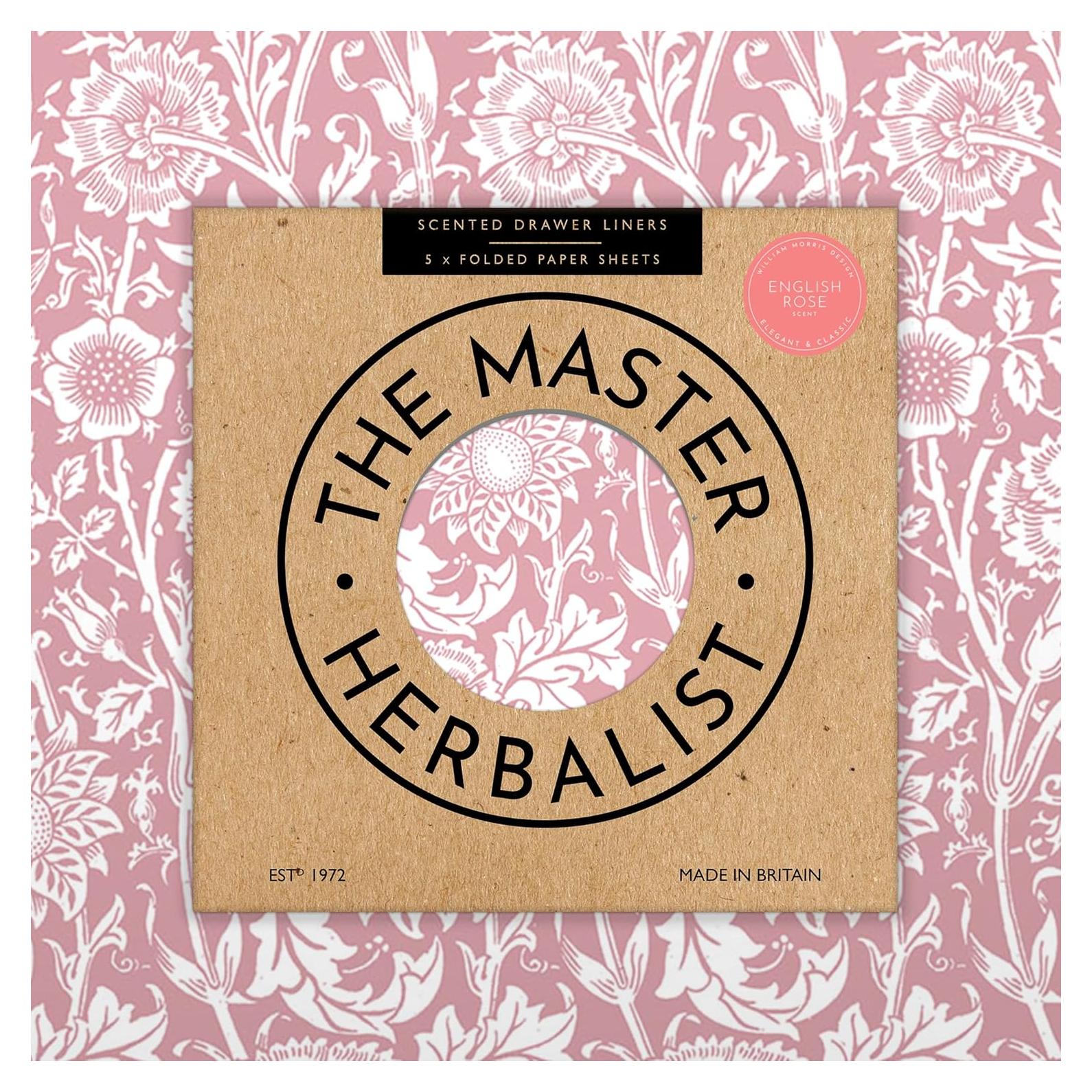 Forros de Cajón Aromatizados Rosa The Master Herbalist - 5 Hojas