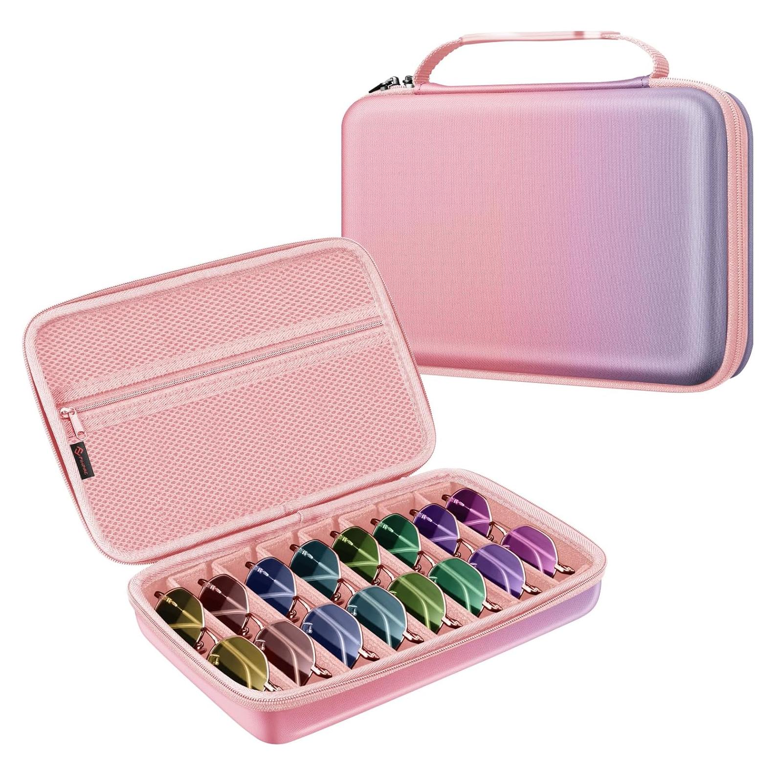 Funda de viaje para gafas Fintie 8 compartimentos EVA Ombre