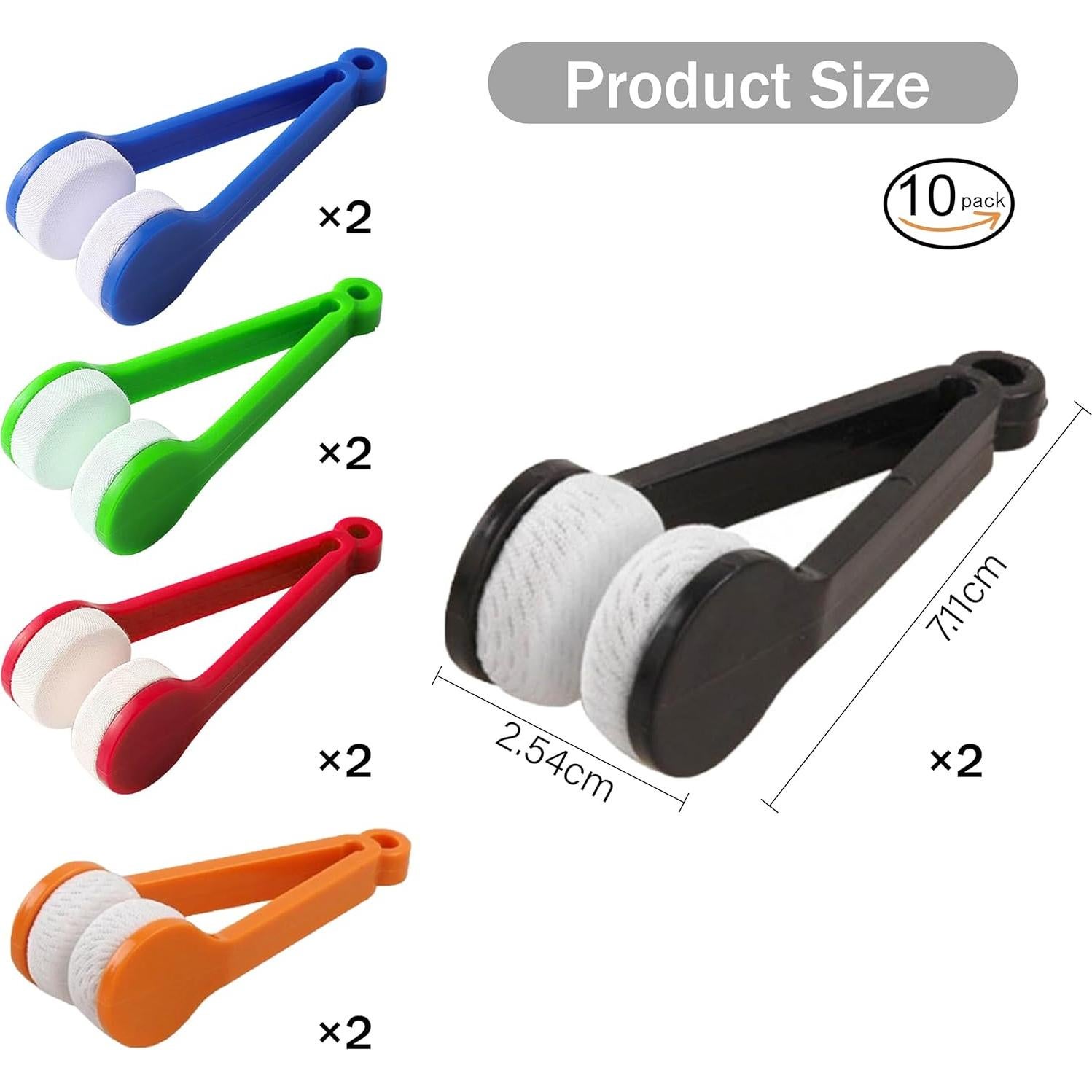 Limpiador de Lentes Zlongron Mini con Cepillo y Toallitas 10 Pzas