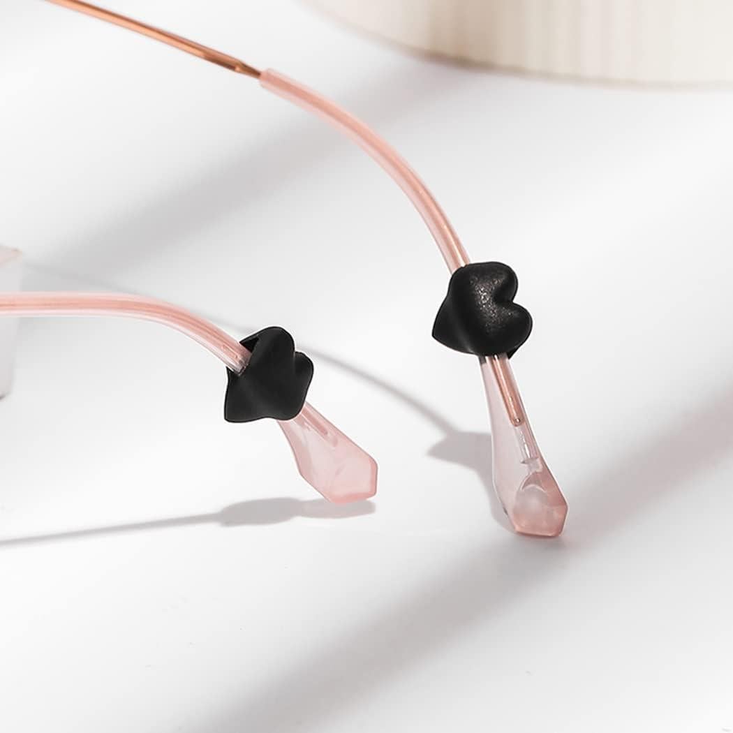 15 Pares de Retenedores de Gafas iGeyzoe Silicona Amor Negro