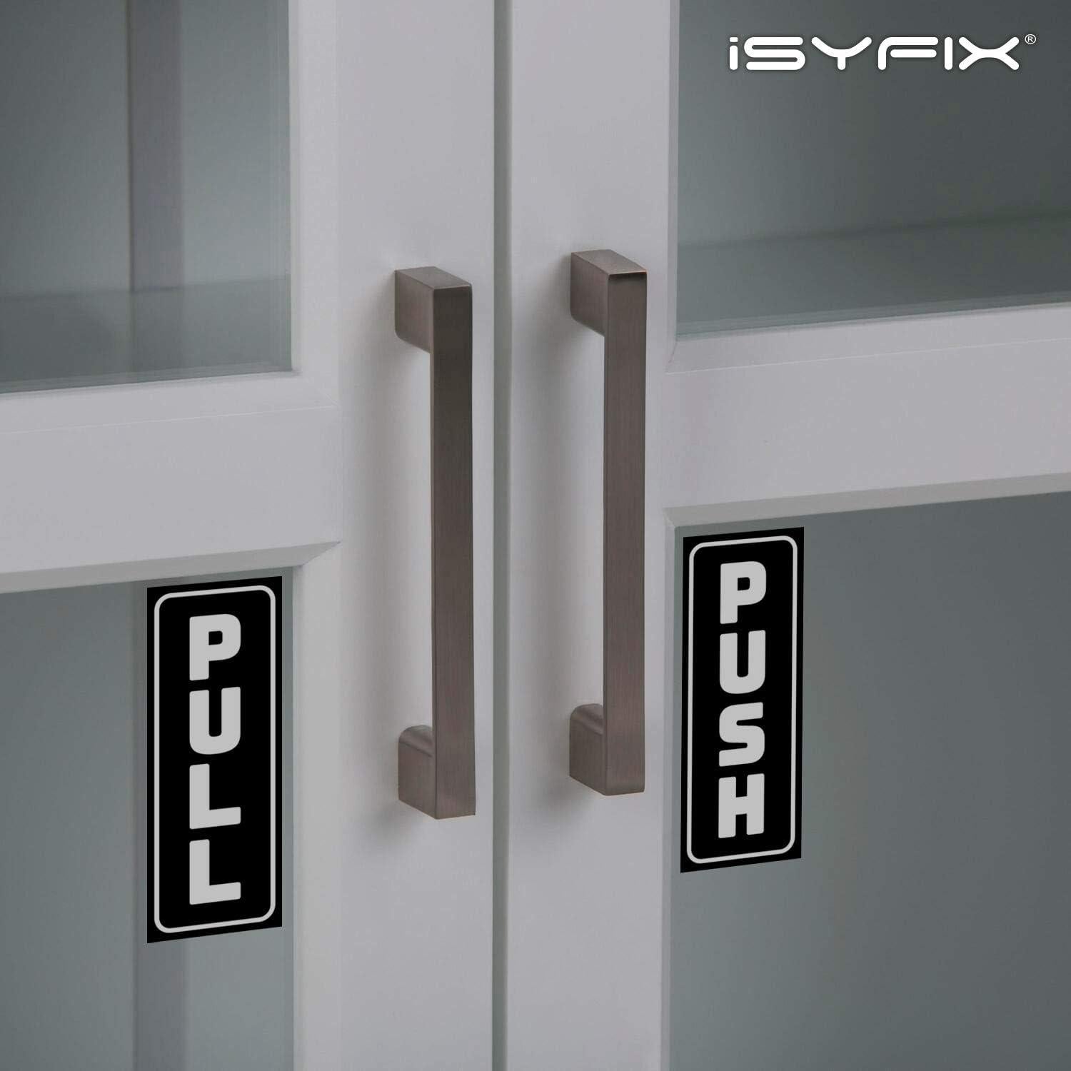 iSYFIX Pegatinas de Empuje y Tirar - Paquete de 2 - 5x12.7 cm