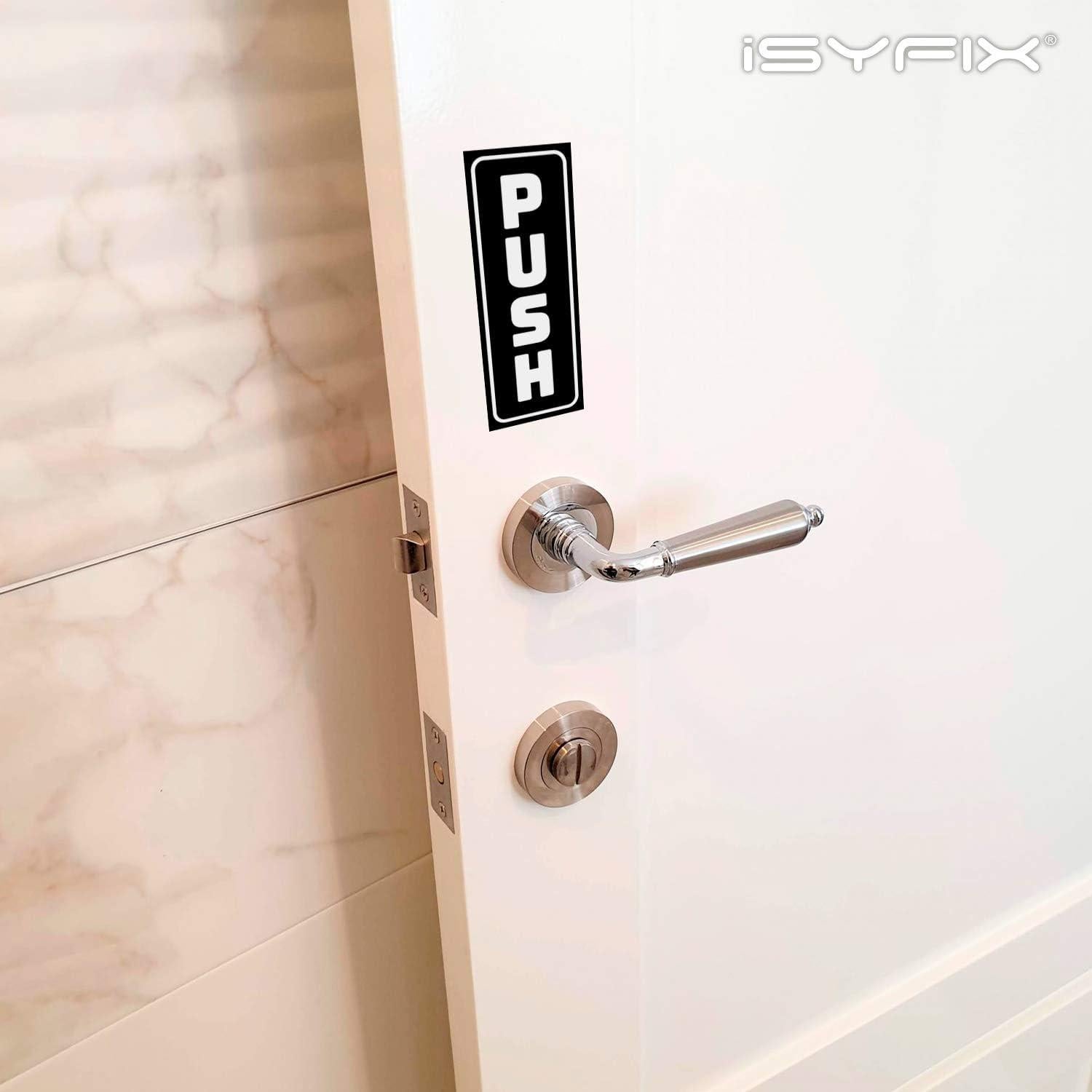 iSYFIX Pegatinas de Empuje y Tirar - Paquete de 2 - 5x12.7 cm