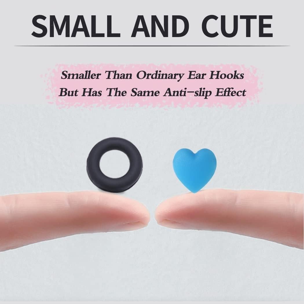 15 Pares de Ganchos para Gafas iGeyzoe Amor Azul Silicona